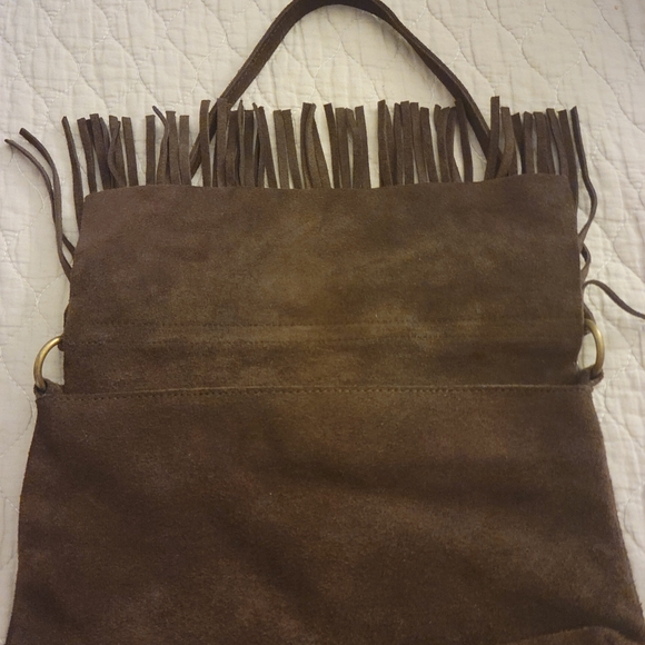 Suede Fringe Bag - Picture 3 of 4